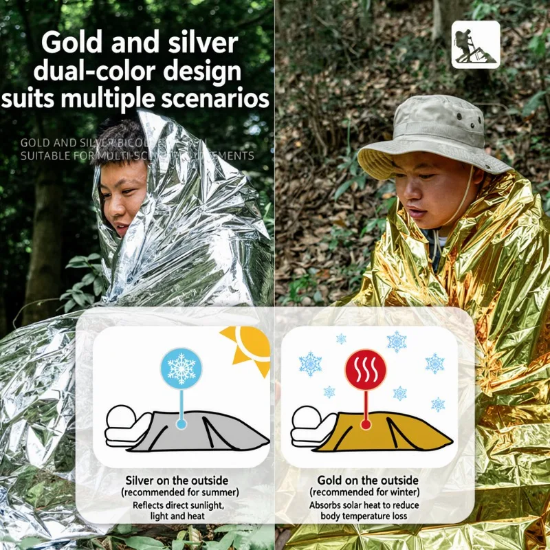 PET 알루미늄 코팅 응급 담요, 보온 및 반사 기능, - Survival Blanket Reflective 리뷰 및 가격