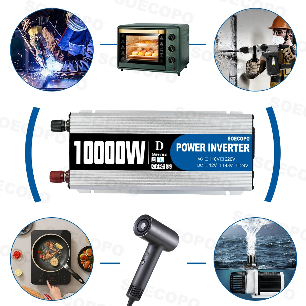 SOECOPO 10000W(최대 출력), 1100W(정 - Solar Emergency Charger 리뷰 및 가격